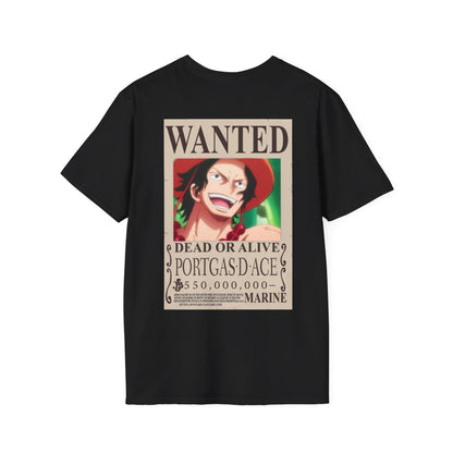 Ace- WANTED  T-Shirt - World King